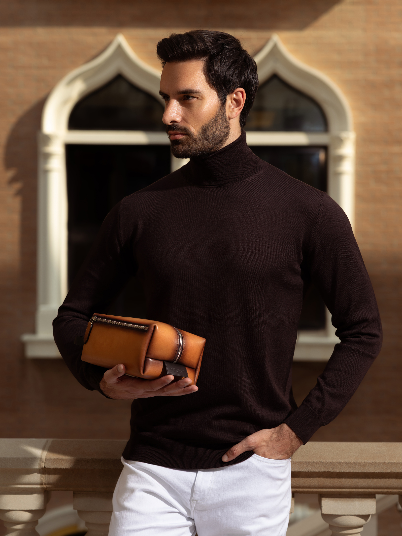 Society Man Patina Pouch Bag