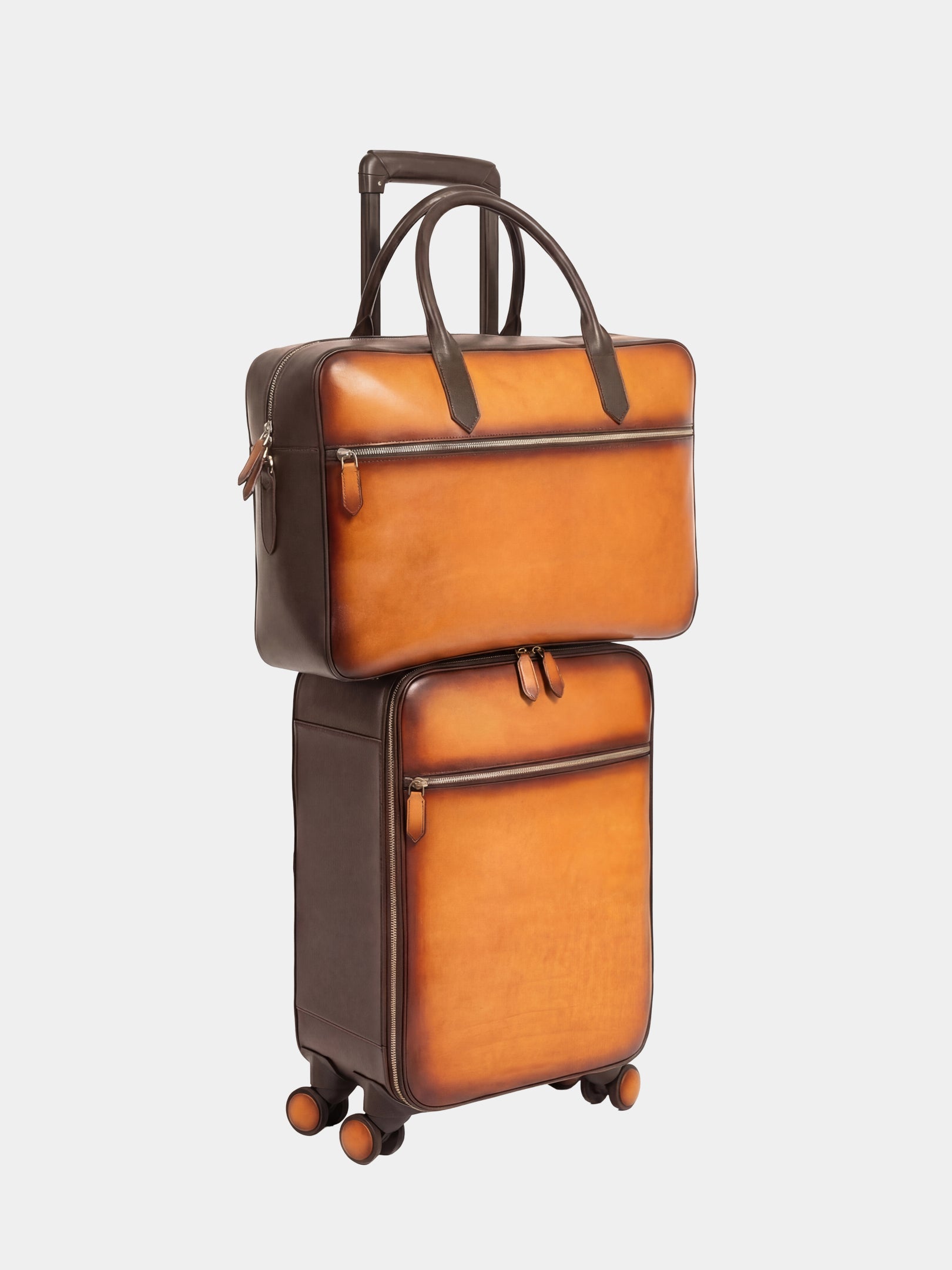 Society Man Patina Trolley Bag Set